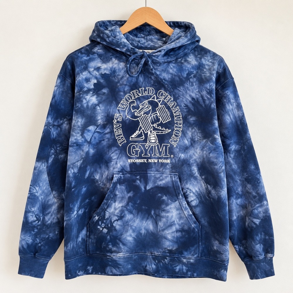 Bev Francis Powerhouse Gym Tie Dye Hoodie XL East Coast Mecca Syosset NY